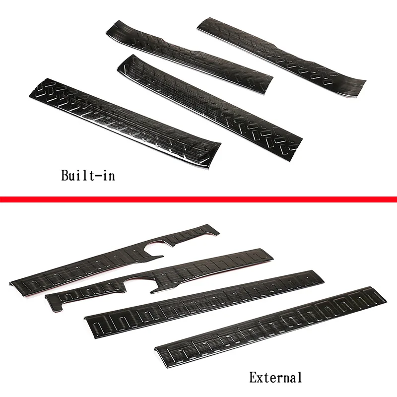 For Toyota FJ Cruiser 2007-21 stainless Steel Car Internal/External Threshold Strip Decorative Protection Plate Car Accessories