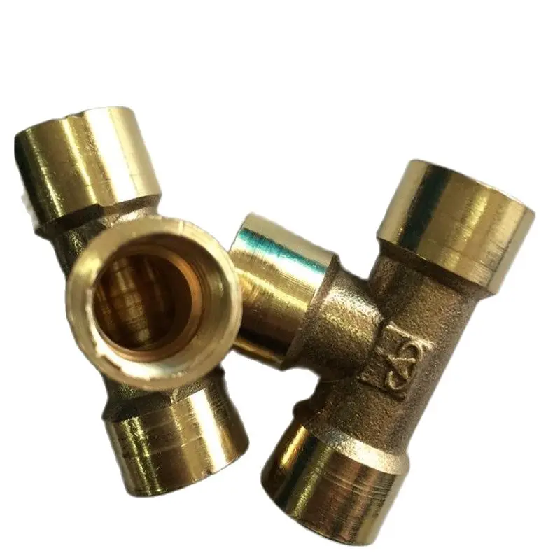 

All Copper Wire Tee G1/4 Internal Thread G3/8 Bathroom Plumbing Fittings G1/2 2 Points G1/8