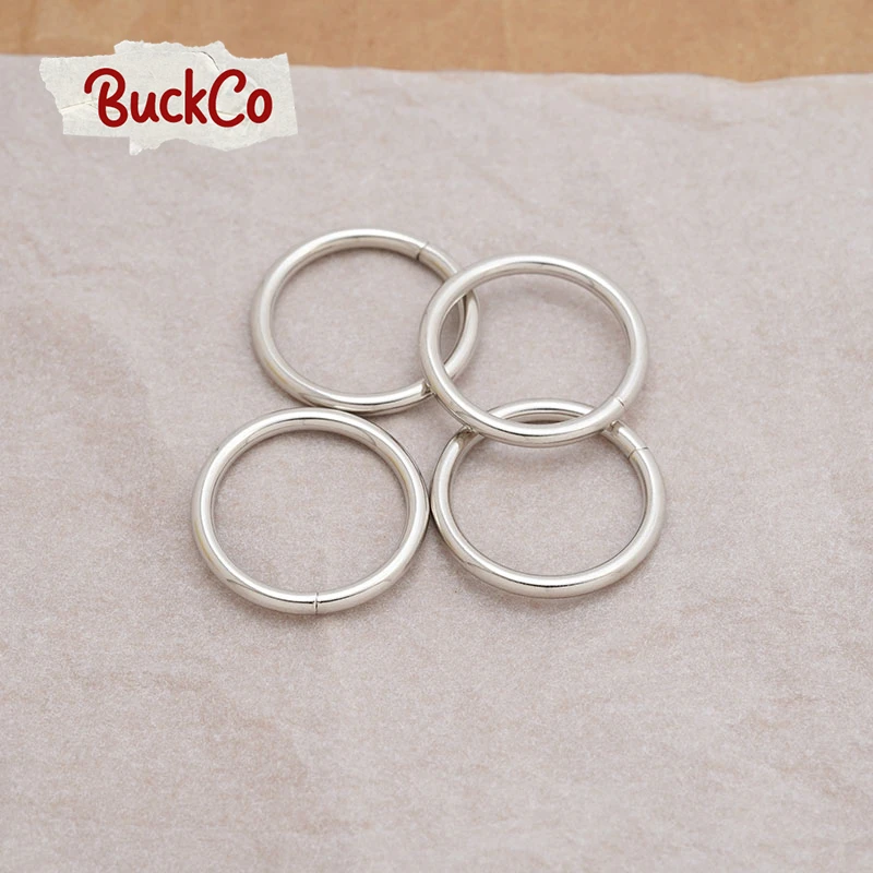 Retail metal O Rings for pet puppy collar 30mm webbing strap leather bag sewing parts diy parts O-shaped buckle OR30S