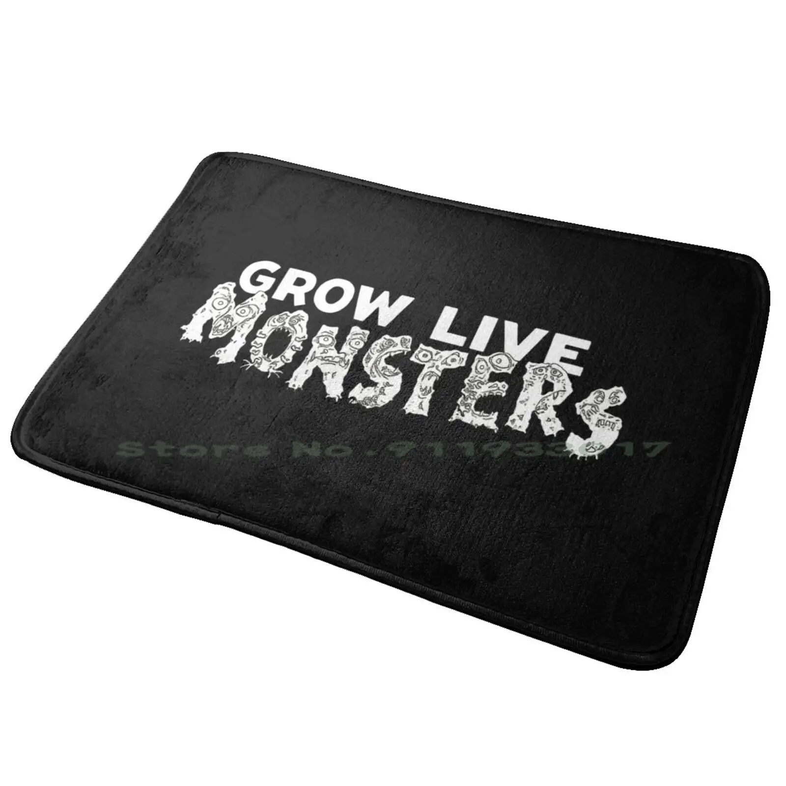 Grow Live Monsters! Entrance Door Mat Bath Mat Rug Melody You Identity Authentic Self Love My Version Genuine Style Anti-Slip