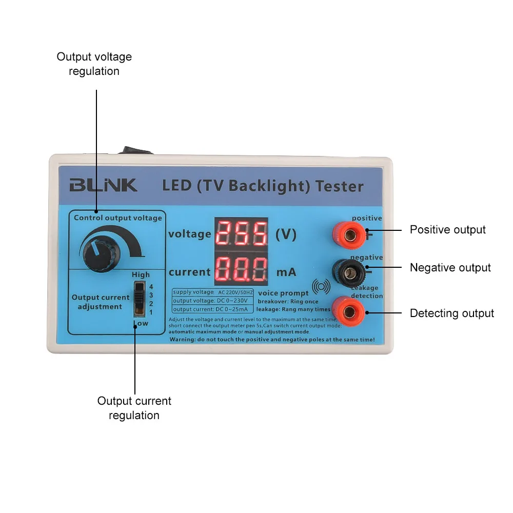 Multi-function LED Lamp Bead Maintenance Tester Led Backlighting LED Tester LCD TV LED Backlight Tester AC 220V EU Plug