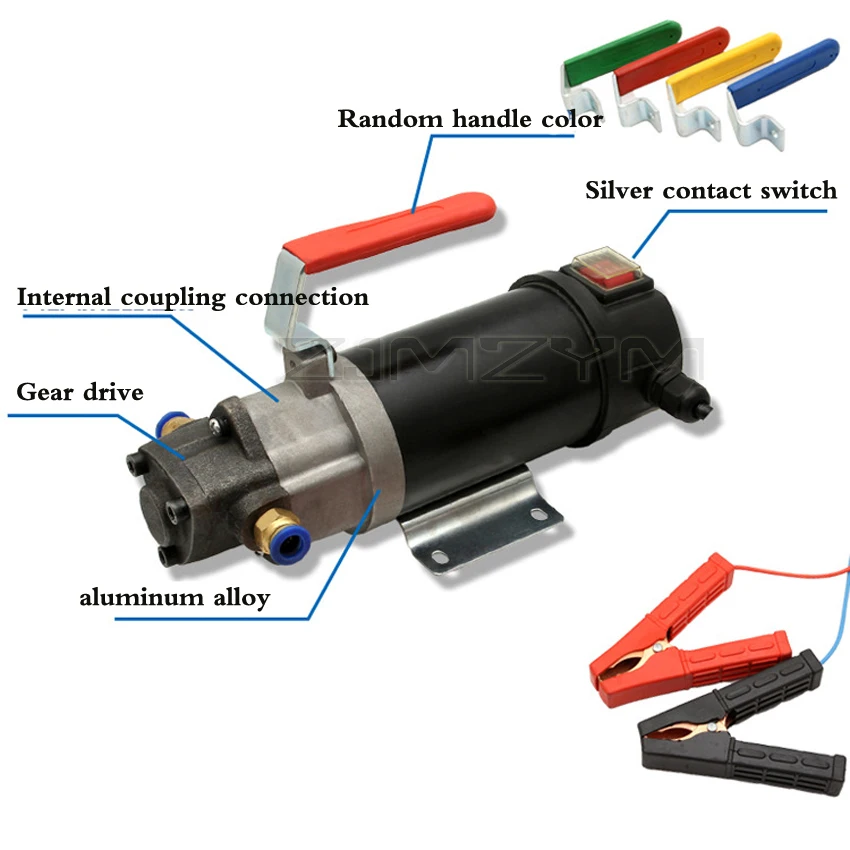 Imagem -06 - Caixa de Direção de Óleo do Motor Trocador de Óleo da Bomba de Engrenagem 2.575l 100w Bomba de Óleo Elétrica 3600r m Faixa de Sucção de 3m 12v 24v 220v