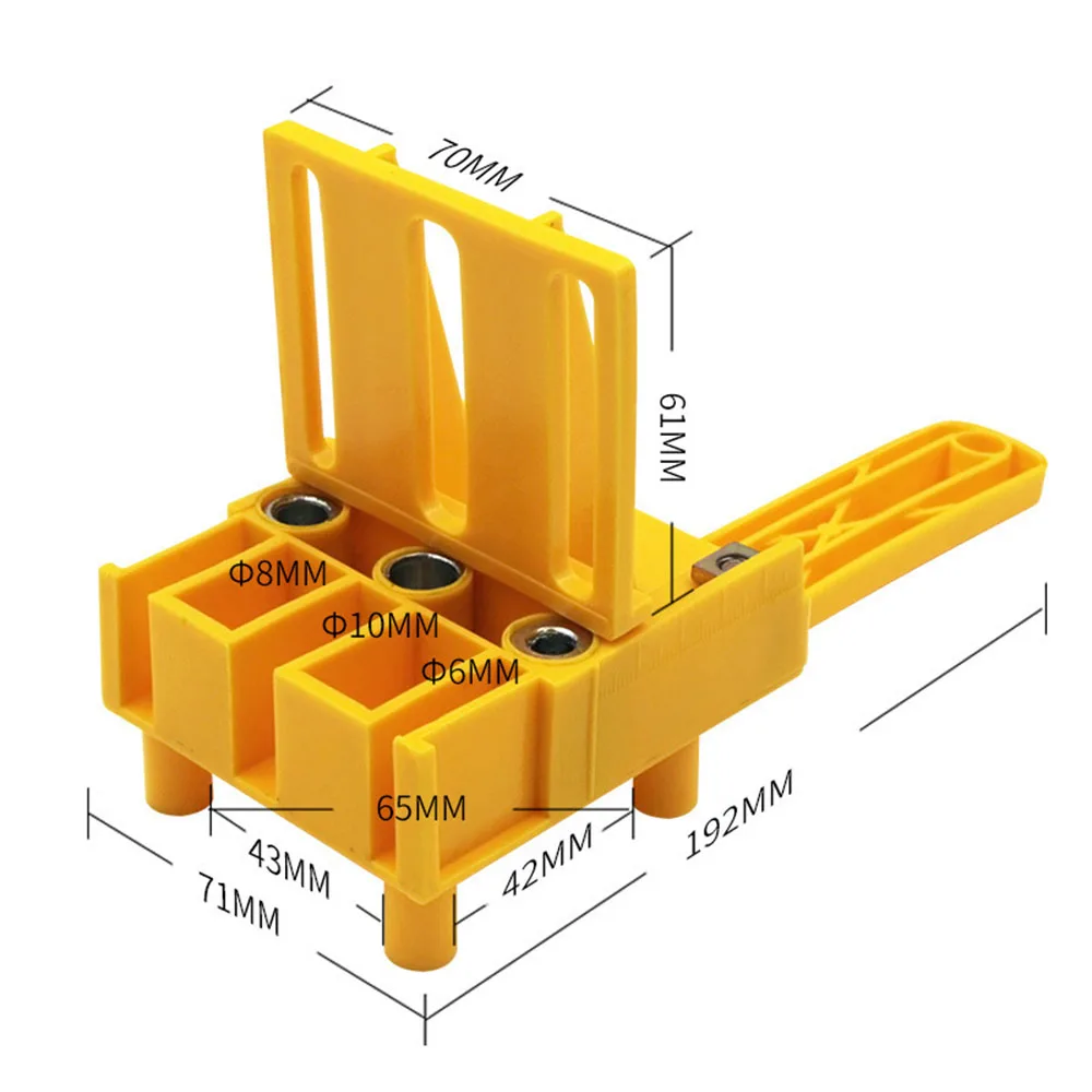 Wood Doweling Jig Punch Locator Drill Guide Handheld Woodworking Pocket Hole Jig Kit Drill Hole Puncher for Wood Dowel Joints