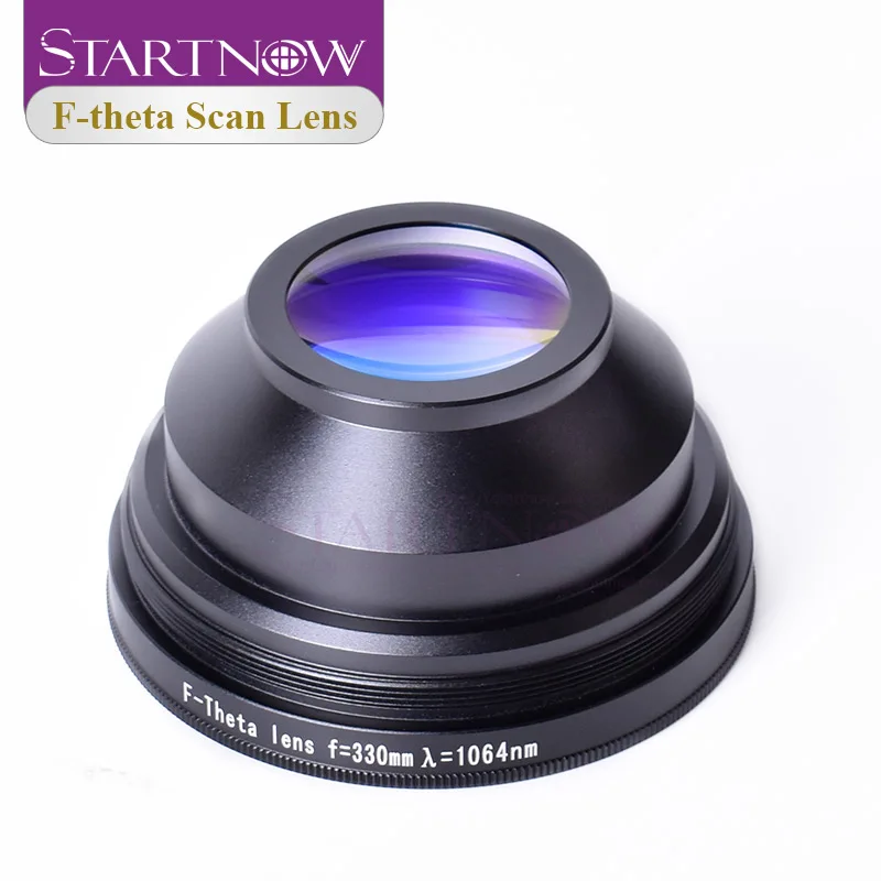 Startnow Fiber Focus Lens 1064nm F-theta Laser Field Scan Lens 110X110 175X175 YAG Laser Marking Galvo System Scanning Parts