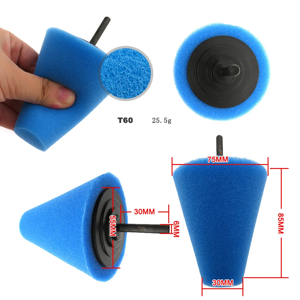 Polishing Pads for Wheel Hub Cleaning Metal & Aluminum Polishing Kit for Drill,Stainless Steel Sponge Buffing Pads Car Care