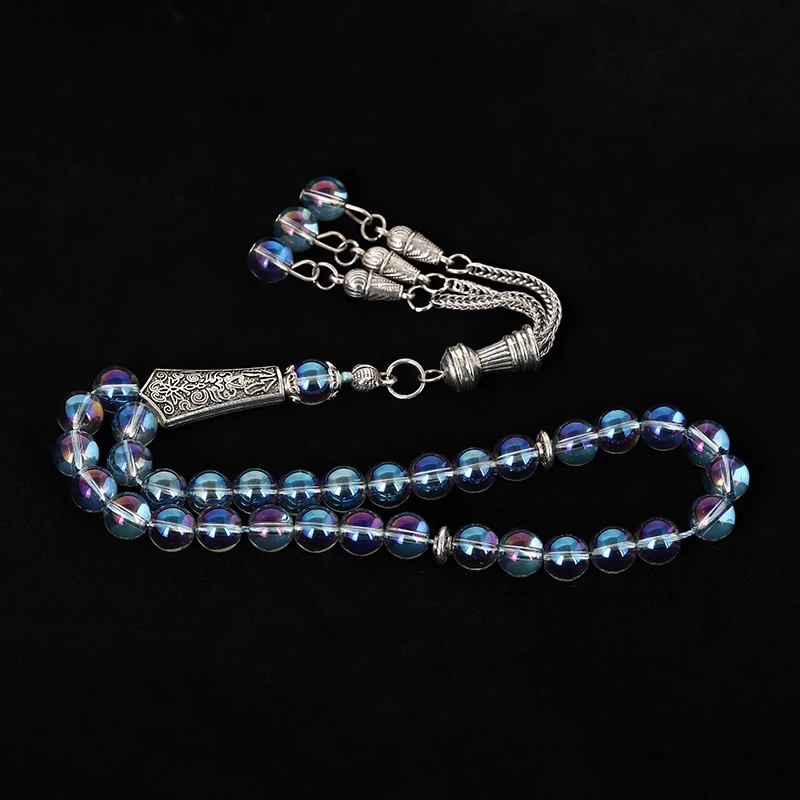 New Austrian Crystal Tasbih 33 66 99 Beads With Metal Tassel Style Crystal Women Prayer 8mm Beads Gift Muslim Bracelet Tesbih