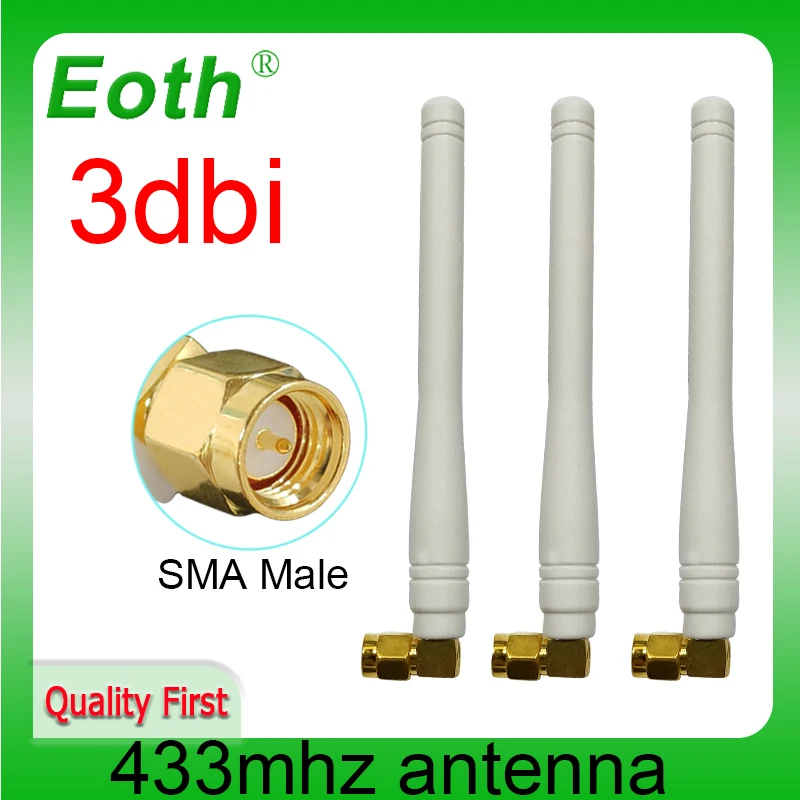 

EOTH 433mhz antenna 3dbi sma male lora antene pbx iot module lorawan signal receiver antena high gain