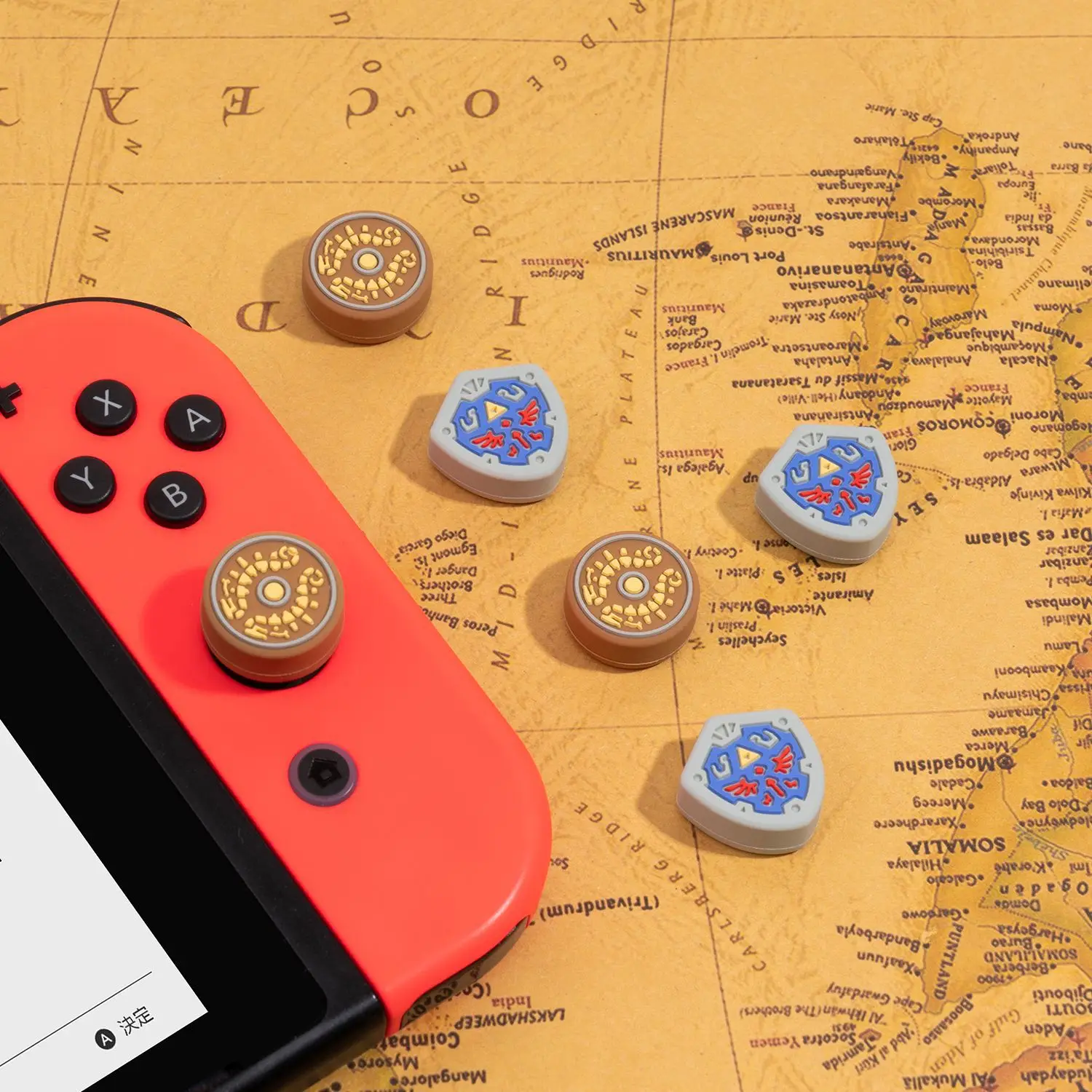 Tampa de aperto para polegar, capa macia para joystick para jogo skyward espada monstro caçador ascensão switch oled ns lite joy-con capa para polegar