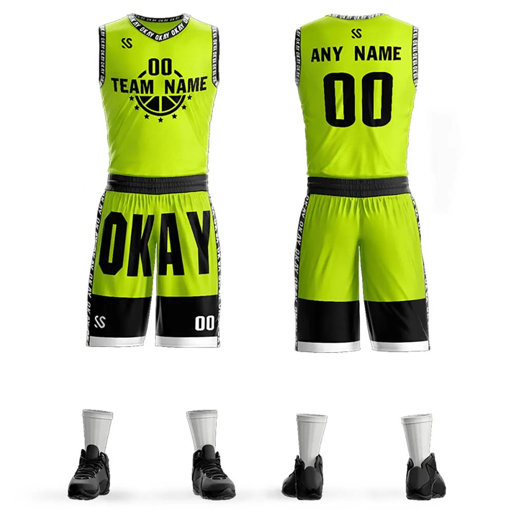 Conjunto de camiseta de baloncesto personalizada, traje de entrenamiento de baloncesto con estampado de la Liga universitaria, nombre del equipo, número, logotipo, letra, para hombres y jóvenes