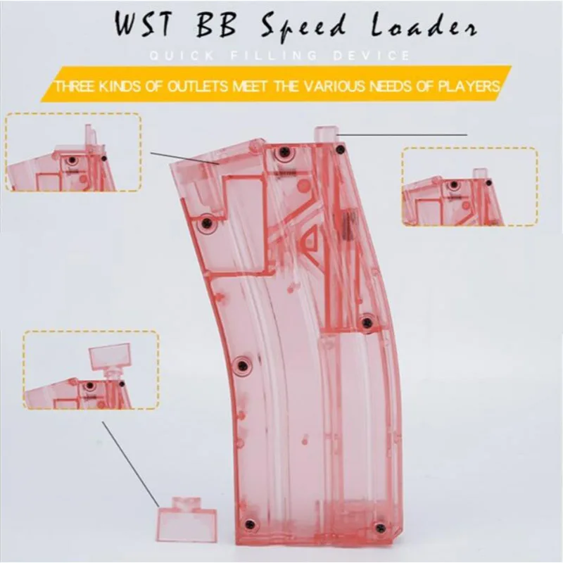 Tactical BB Loader 500 BBS Rounds Magazine Loading Device CS Wargame Paintball Shooting BB Loader Airsoft Accessories