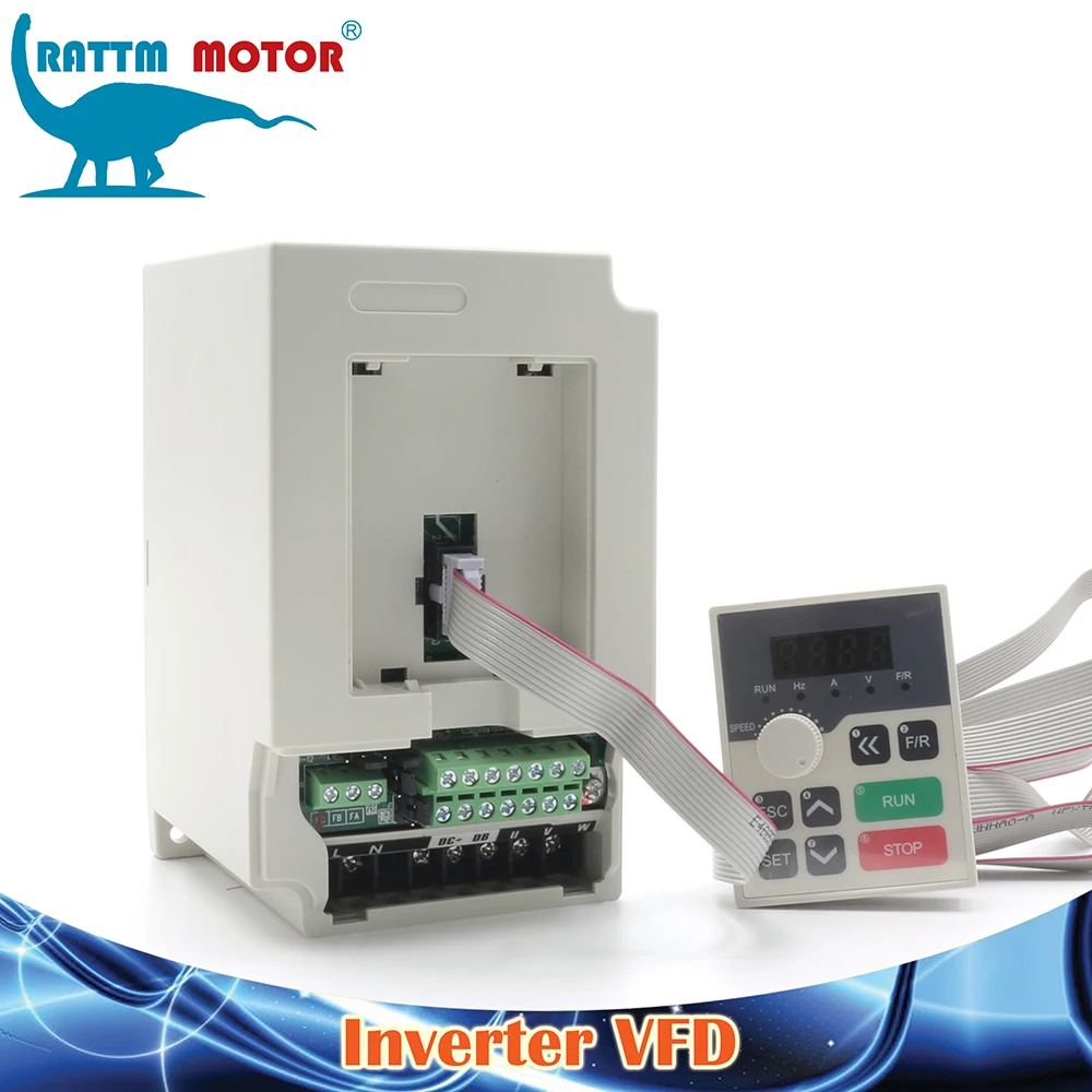 Mini 1.5kw 2.2KW 220V Variable Frequency Drive vector Inverter CNC Speed Control 0-1000Hz Frequency Converter