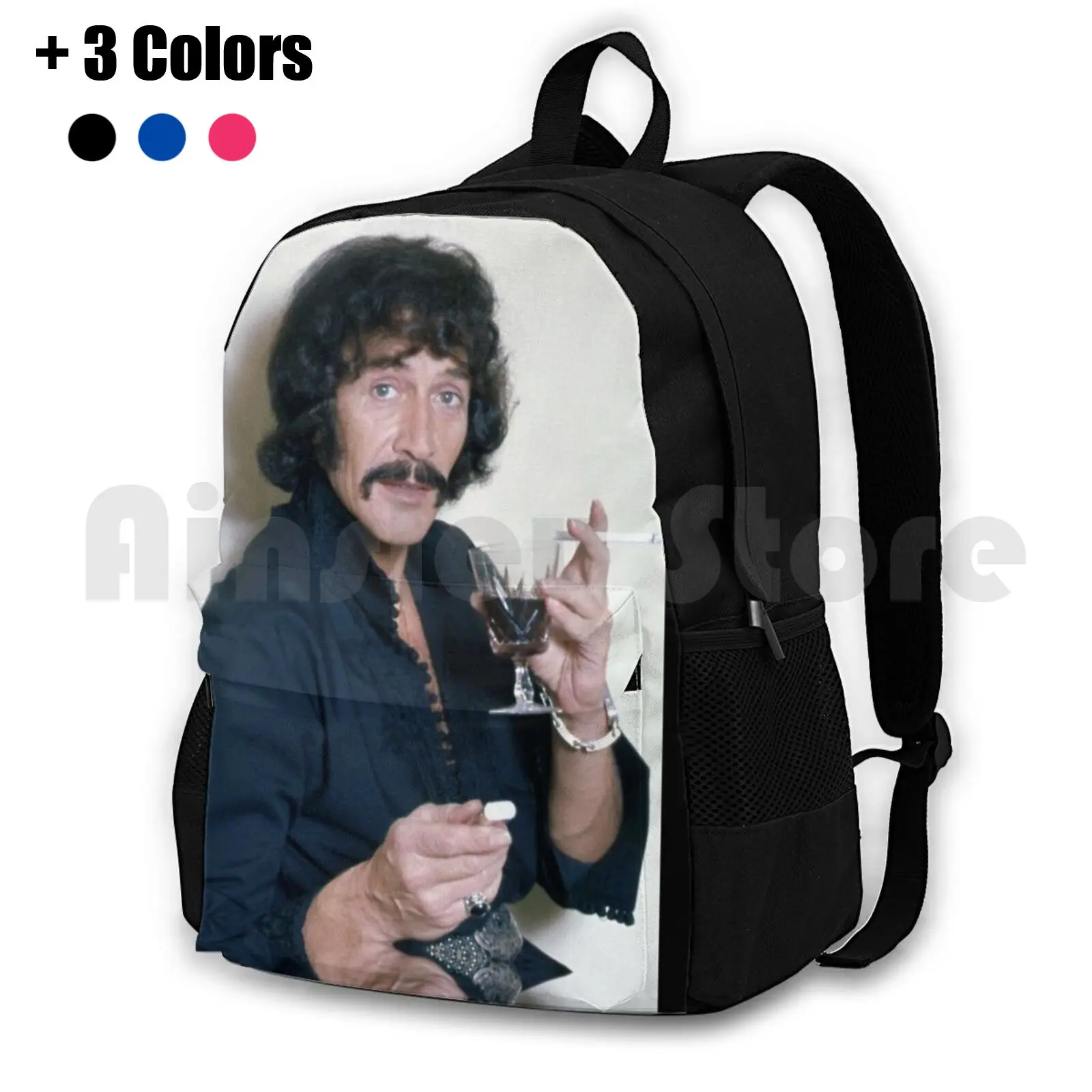 Peter Wyngarde Outdoor Hiking Backpack Riding Climbing Sports Bag Peter Wyngarde Jason King Photographs Nostalgia Funny Style