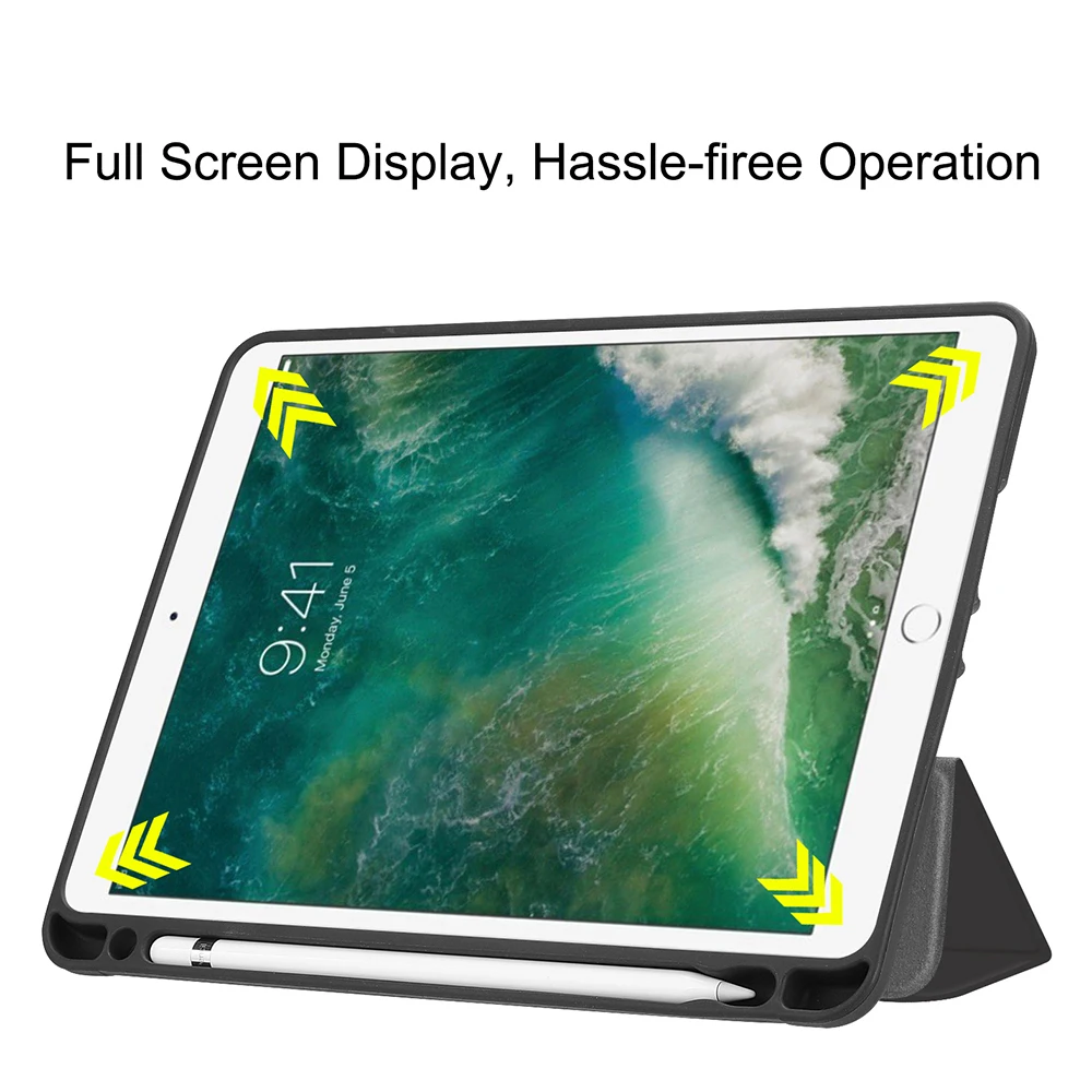 Imagem -05 - Mtt Case de Mármore para Ipad ar Pro 10.5 Polegada com Suporte Lápis Macio Tpu Couro Flip Suporte Inteligente Capa Funda Despertar do Sono Automático