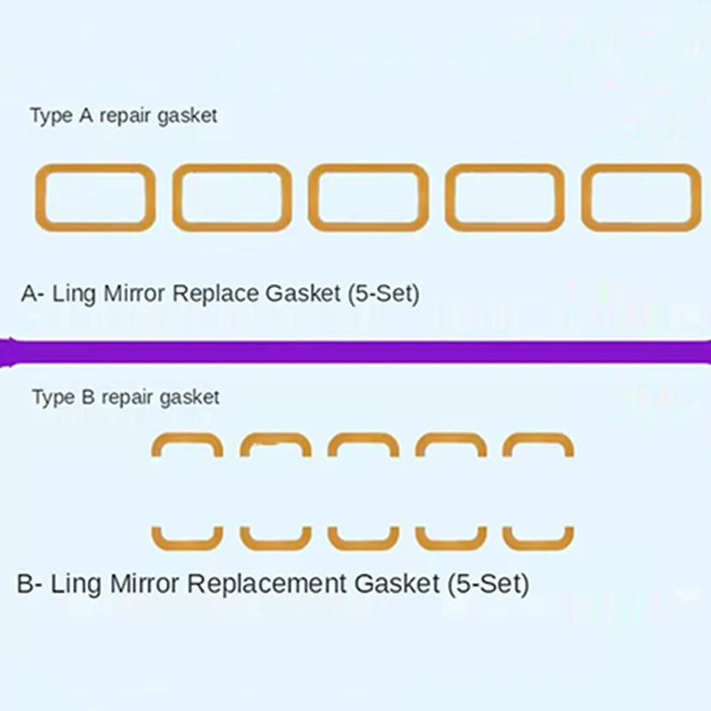 5PCS i2C Optical Luminous Mirror Original Glue Replacement Gasket With Original Glue Fix Face ID Face Fixed Adhesive For Repair