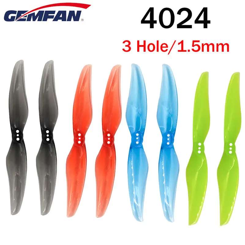 Gemfan Hurricane 4024 2-blade 4 Inch PC Propeller for 1408-1506 Brushless Motor RC FPV Racing Drone Kit Quadcopter Accessories