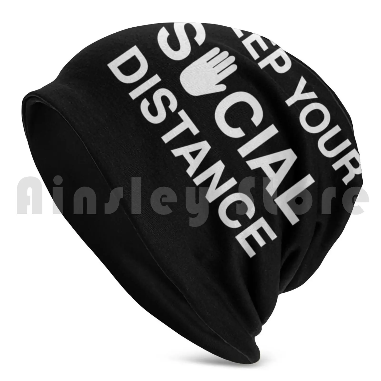 Keep Your Social Distance Beanies Knit Hat Hip Hop Social Distance Distancing Quarantine