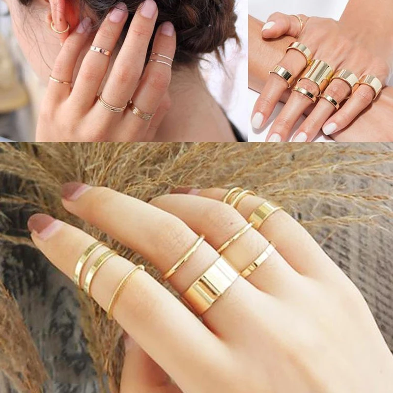 Women's Simple Minimalist Wedding Bands Rings 2/4/6/8 mm Wide Stainless Steel Party Birthday Gifts for Her Finger Jewelry image 4