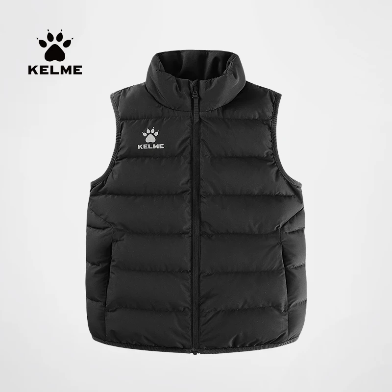 KELME Children\'s Cotton Vest Boys And Girls Winter New Coat Football Training Thickened Warm Jacket 8161MJ3001