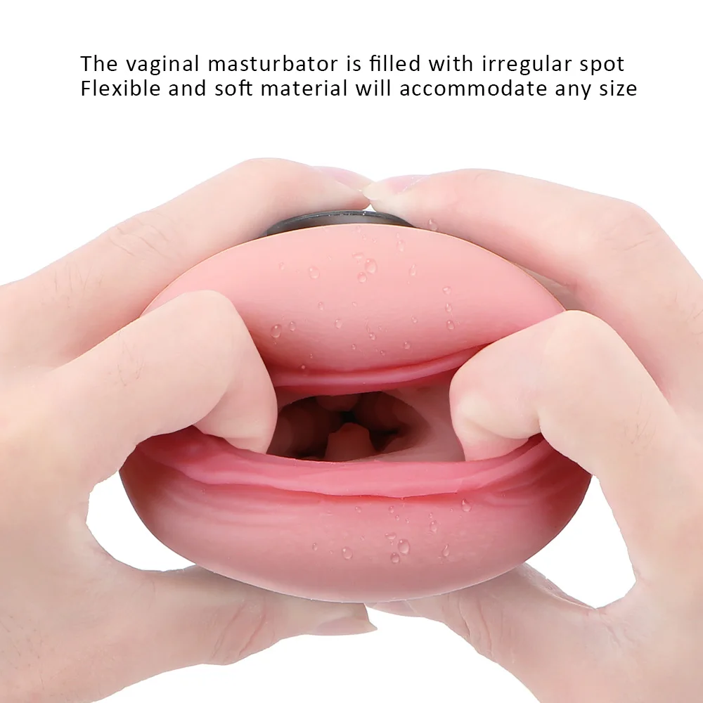 IKOKY Silicone Vagina Realistic Pussy Portable Beer Bottle Soft Sex Oral Manual Male Masturbator Erotic Sex Toys for Men