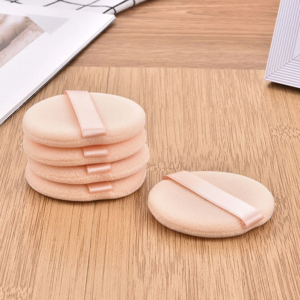 5/10 Pcs Professional Round Shape Facial Powder Foundation Puff Portable Soft Cosmetic Puff Makeup Foundation Sponge Beauty Tool