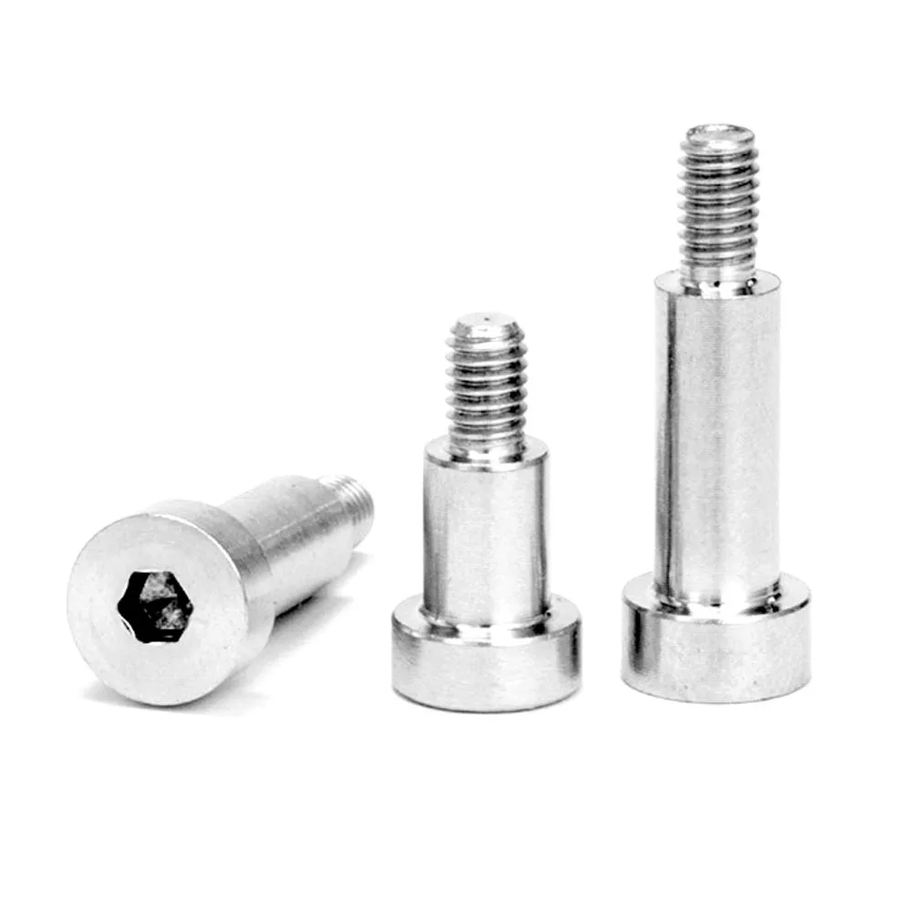 1pc M2M2.5 M3 M4 M5 M6 M8 M10 M12 A2 Stainless Steel Hex Hexagon Socket Cap Head Shoulder Roller Bearing Stuff Screw Allen Bolt