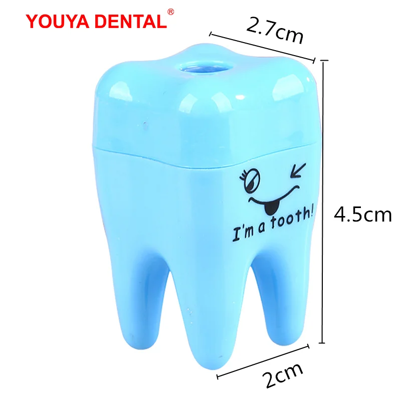 20pcs/lot Cute Pencil Sharpener Kawaii Tooth Shaped Single Hole Pencil Sharpeners Stationery Supplies Student Kids Dentist Gifts