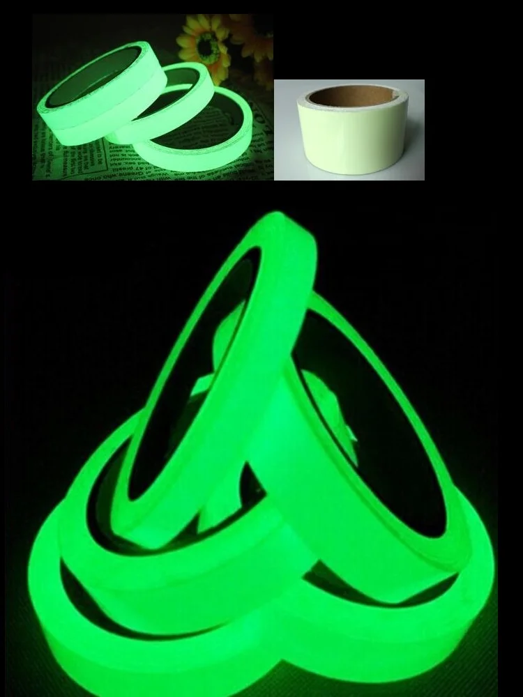 2cm*1M Luminous Tape Self-adhesive Glowing Night /Dark Safety Stage Striking Warning Safety Tape