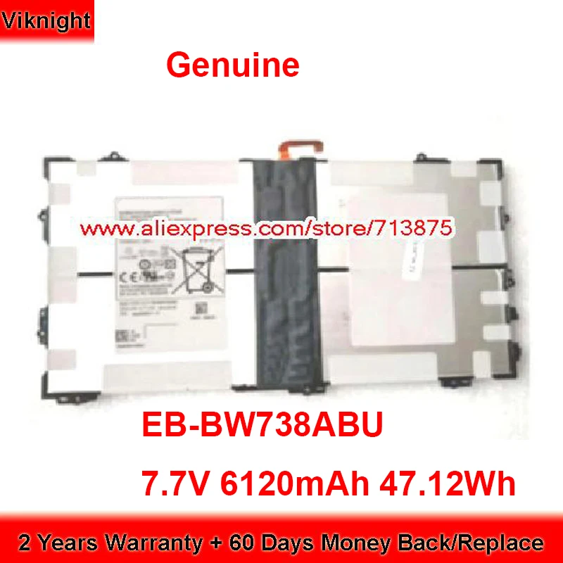 Bateria Genuína Eb-bw738abu para a Bateria Recarregável do Li-íon de Samsung Ebbw738abu Embala 7.7v 6120mah 47.12wh
