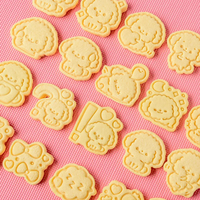 Cute Dog Cookie Mold 3D Cartoon Animal Pressing Cookie Cutter Baking Tool Sugarcraft Cake Decorating Tools Baking Mould