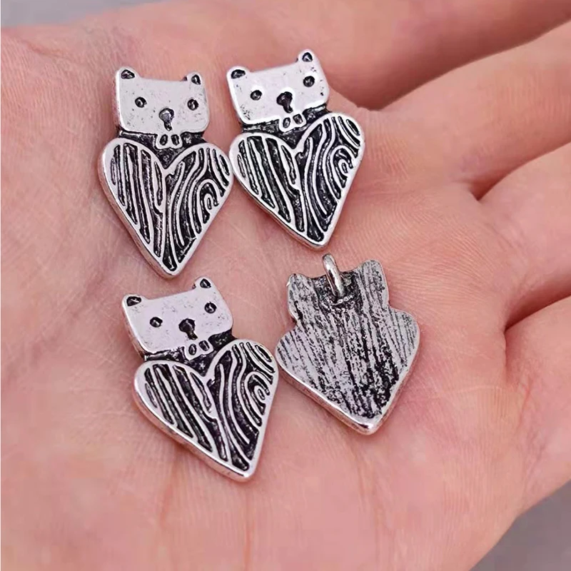 hzew 5pcs cute beaver pendant charms beaver heart charm gift jewellery for women