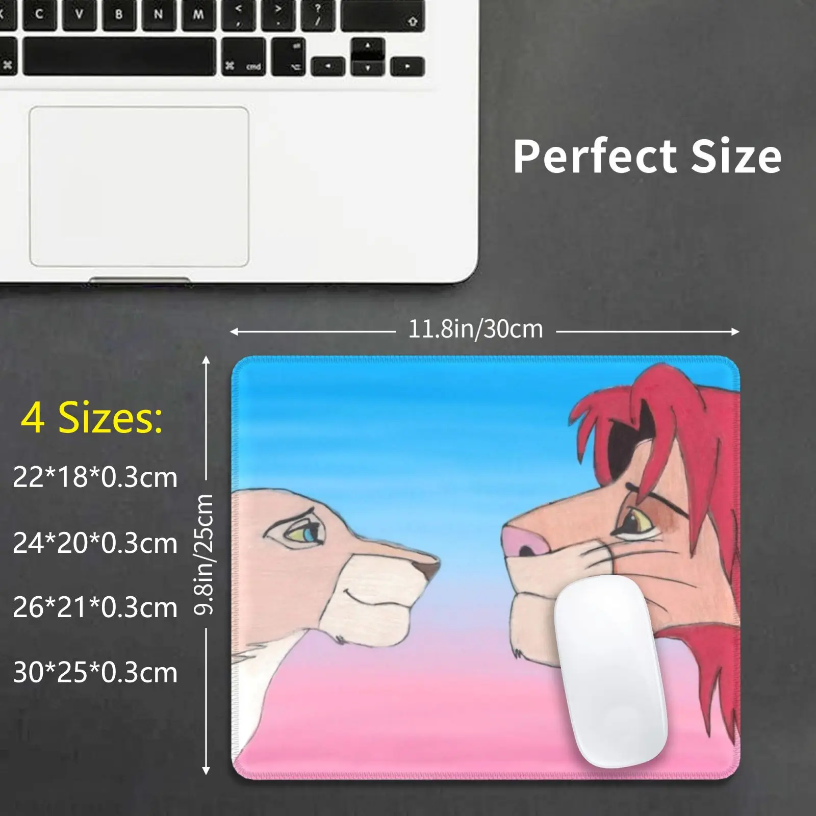 Feel The Love Tonight Mouse Pad 1856 Simba Nala Lion King Can You Feel The Love Tonight Classic