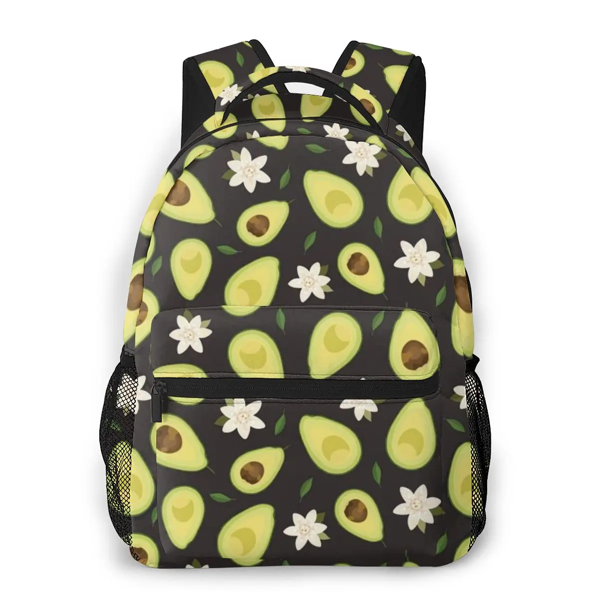 

Fashion Women Backpack for School Teenagers Girls Stylish Flower Avocado Pattern Ladies Female Bookbag Laptop Dropshipping