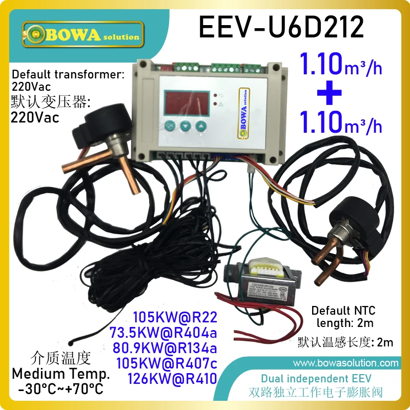 2.2m3/h KV General purpose independent working EXV kits provides worderful equivalent replacement of AKV65D expansion valves