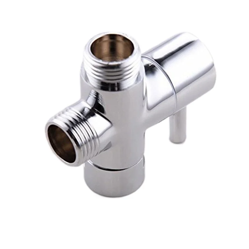 

Shower Valve 3 Way Brass 3-way Diverter Valve for Handheld Shower Head or Bath Tap Switch Outlet T Valve T Adapter