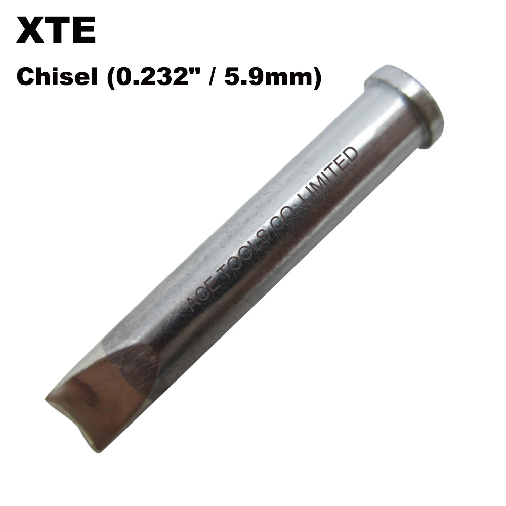 

XTE Replacement Soldering Tip Chisel 5.9mm Fit WELLER WXP120 WP120 WP120IG WX1010 WX2020 WT1010H WD1000HPT WXMP120 Station Iron