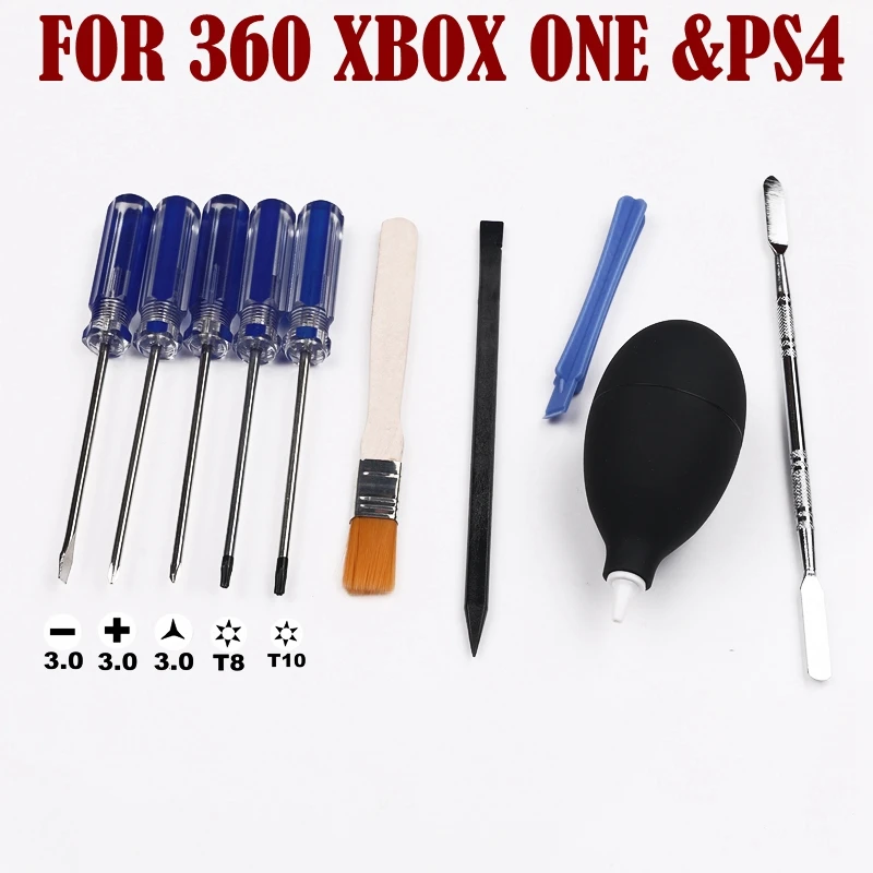 Game T8H T10H Screwdriver Repair Tool Kit For Xbox One/360 Controller/PS3/PS4