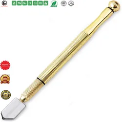 Glass Cutter 2mm-15mm,Upgrade Glass Cutter Tool,Pencil Style Oil Feed Carbide Tip for Glass Cutting/Tiles/Mirror/,Screwdriver