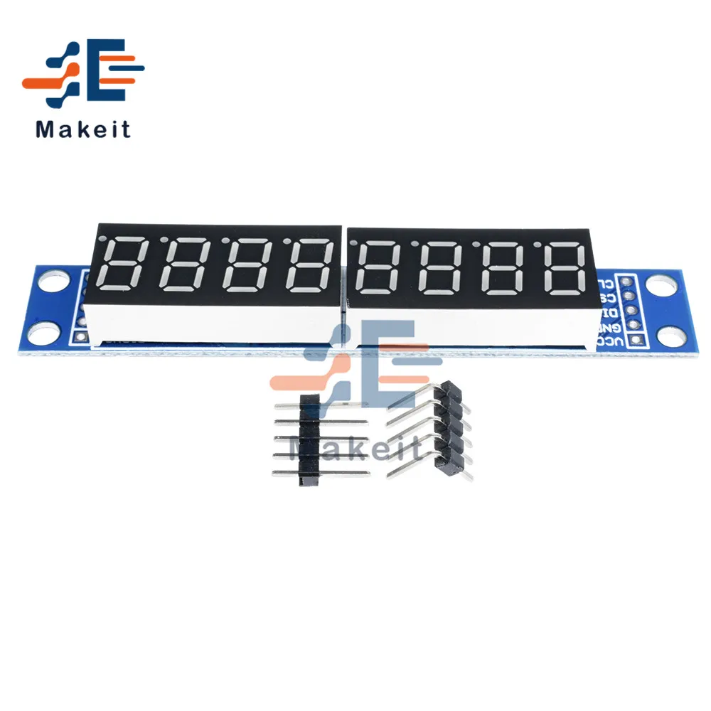 MAX7219 LED Digital Display Module 8 Digit LED Dot Matrix 7 Segment MCU Microcontroller 3.3V 5V Serial Driver for Arduino