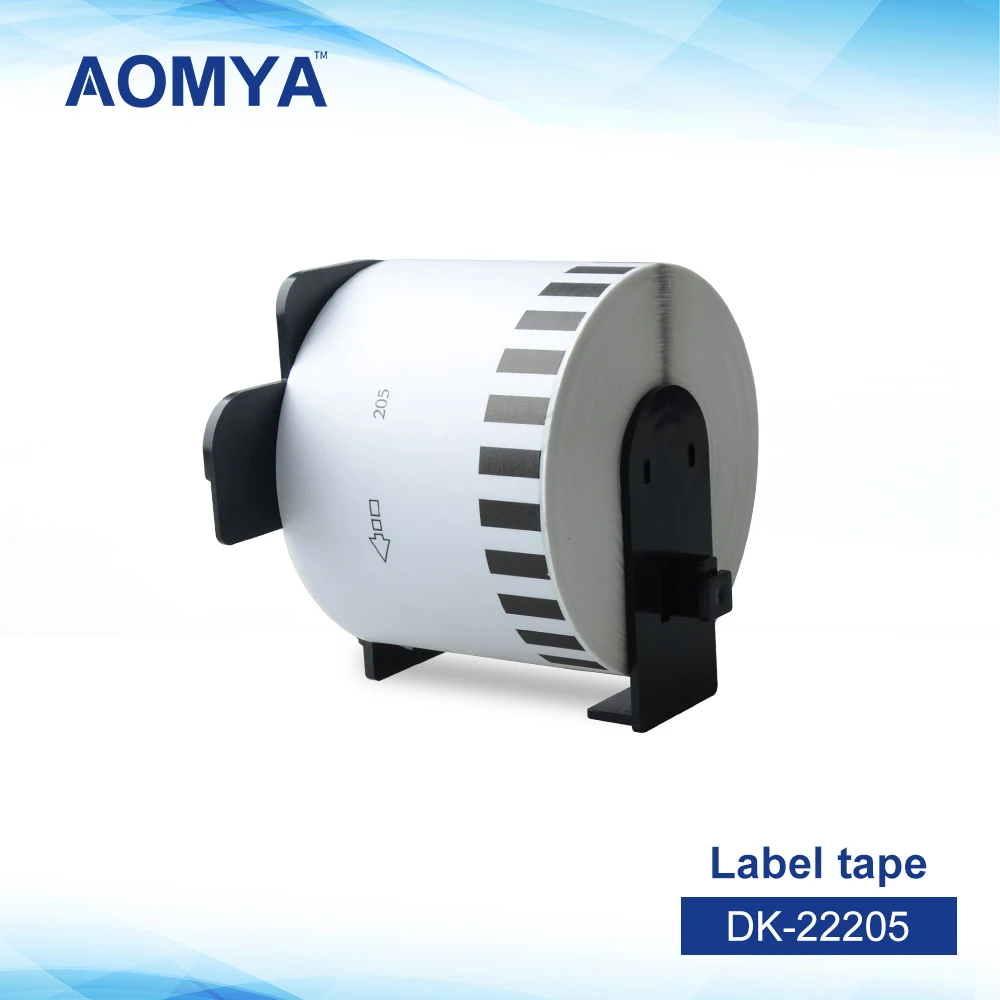 AOMYA 2-5 Rolls Label tape DK-22205 Label 62mm*30.48m DK 22205/2205 for Brother Transferable rubber/paper