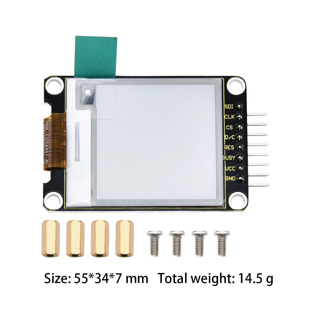 Keyestudio  1.54 Inch E-Ink  Display LCD Screen Module  200*200 for Arduino(black and white)