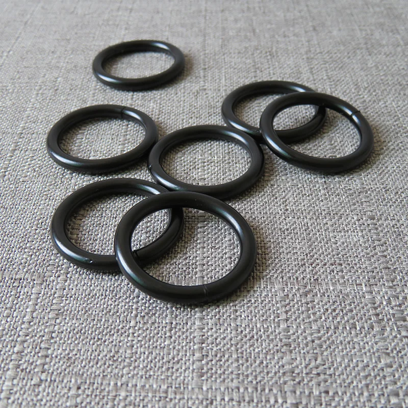 black metal O ring circle ring belt buckle for bag dog pet collar harness luggage backpack DIY sewing garment accessory