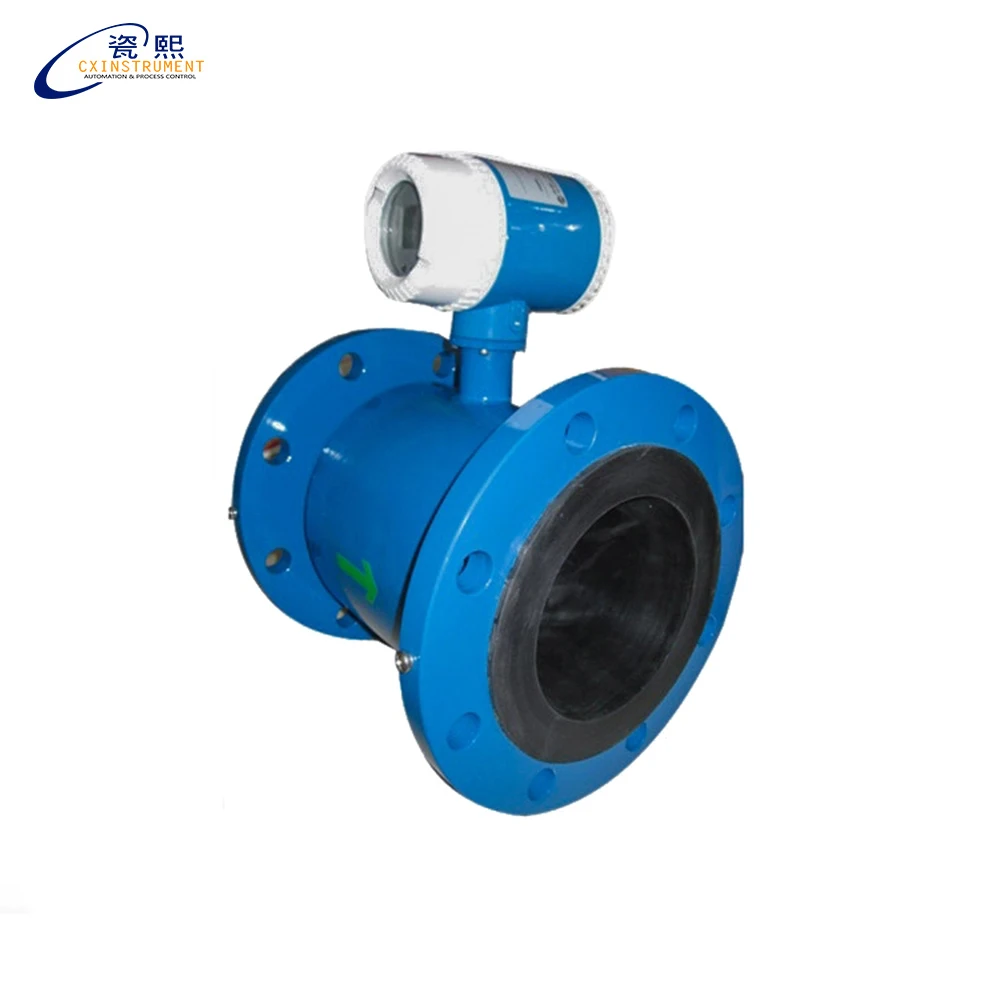 DN300 pipe size 4~20mA Output 0.5% high accuracy and stainless steel material electrode water flow meter