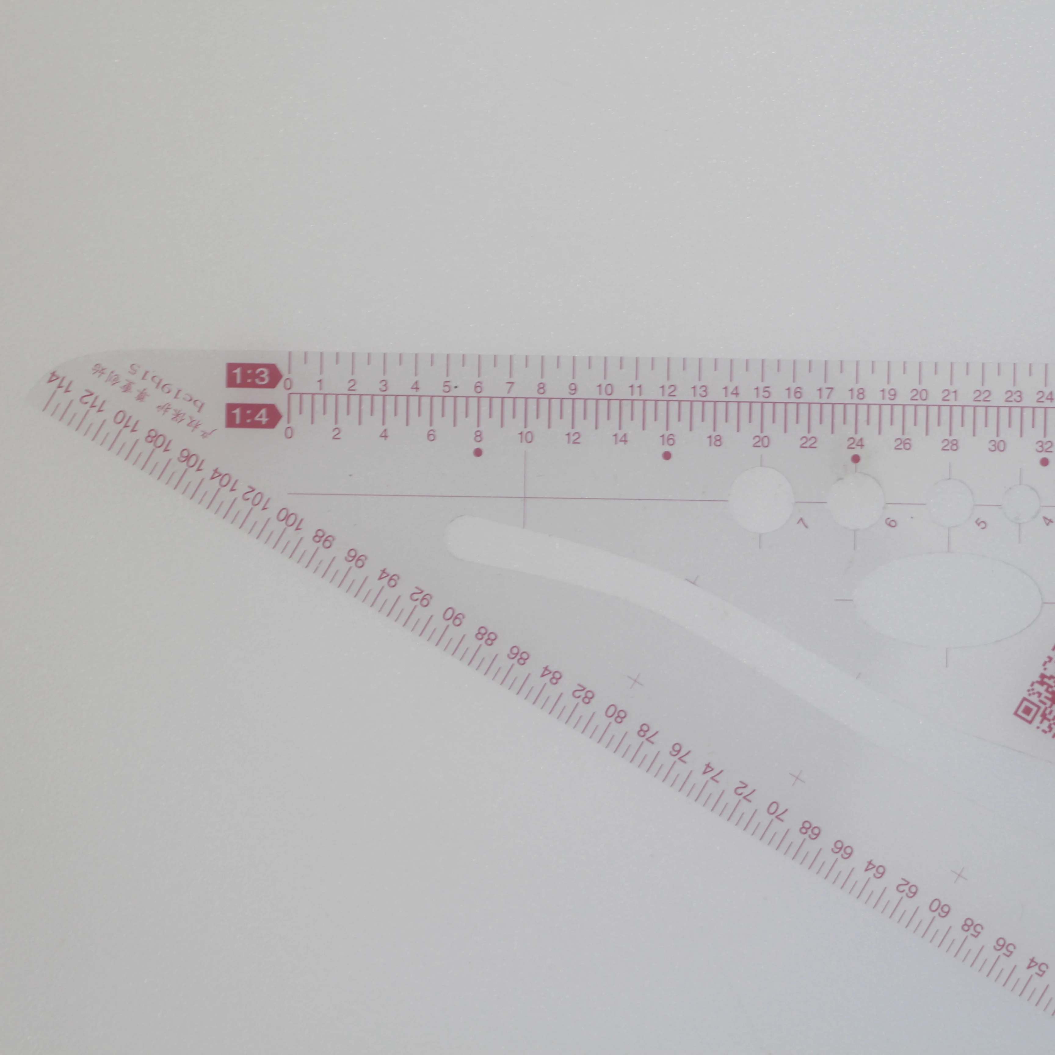 1/5 Multi-function Clothes Ruler 1:3 1:4 1:5 Proportion Triangular Scale Ruler for Clothing Measure Grading Essential Tool