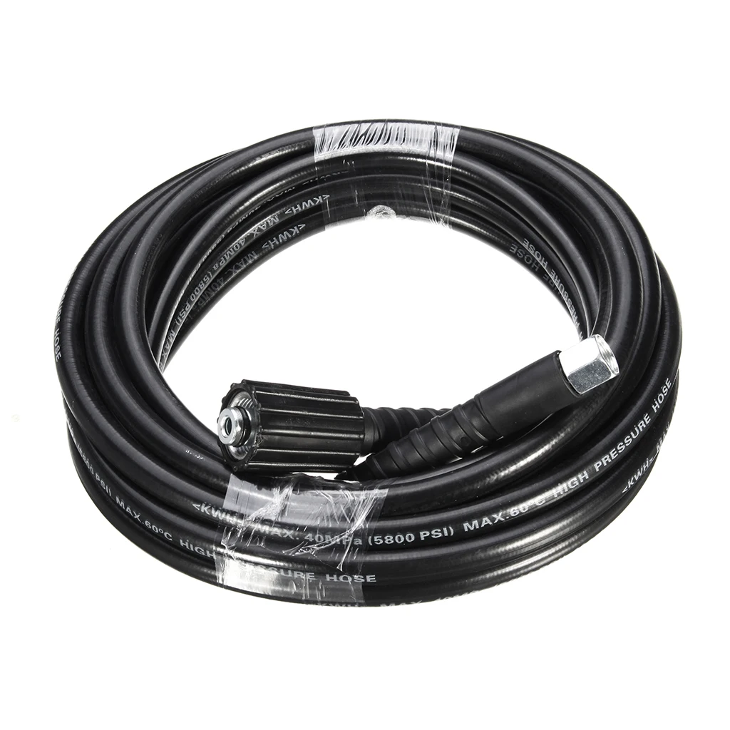 1 Pcs 8M High Pressure Washer Water Hose Jet Power Pipe 160 Bar M22 Thread 14mm