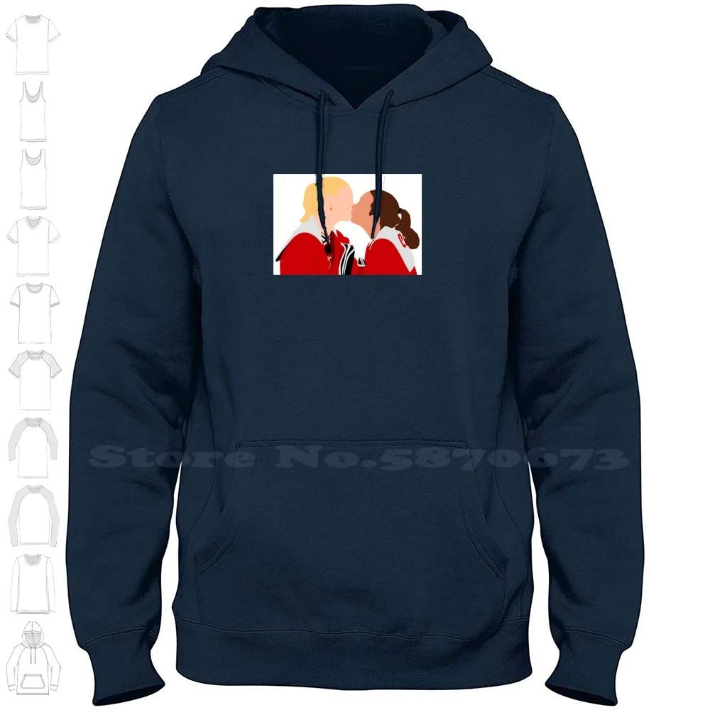 Brittana Valentine’S Day 100% Cotton Hoodie T-Shirt Brittana Glee Brittany S Pierce Brittany Pierce Santana Lopez Kiss