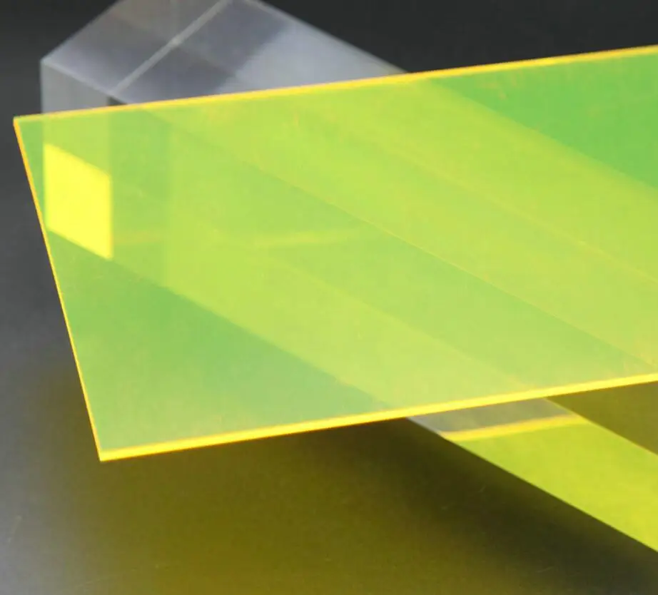 5mm Neon Fluorescence Translucence Acrylic(PMMA) Plexiglass Multipurpose Oргстекло Plate For Signs,Shelving,Storage Box