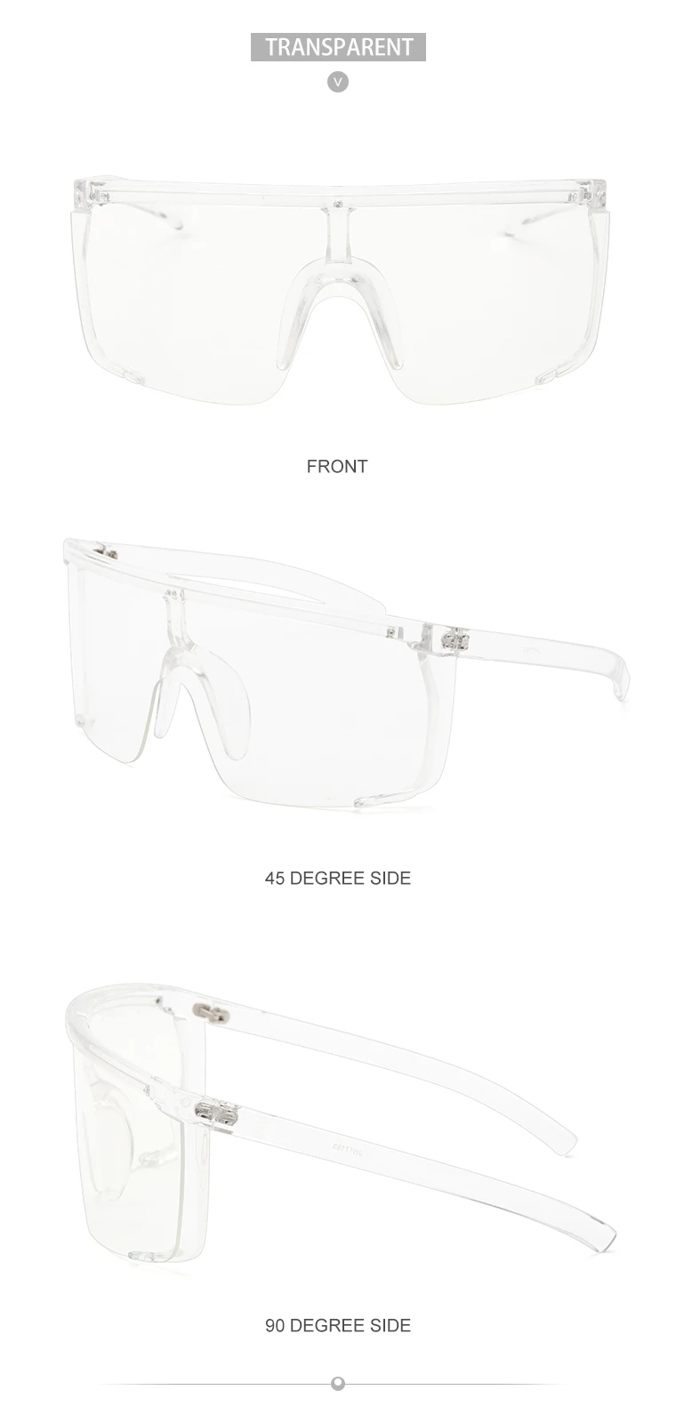 Übergroße Sport-Sonnenbrille für Herren 2026 Luxusmarke Winddichte Rechteckige Sonnenbrille für Damen Fahrbrille Gafas De Sol Hombre – Detail 25
