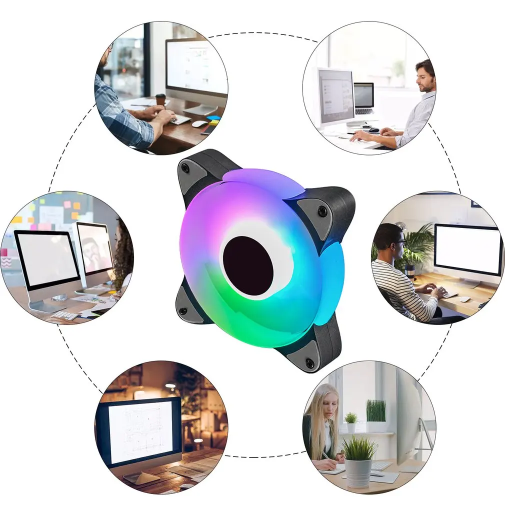 RGB Fan Address ARGB Fans Kompatibel Mit Aura Sync Pro PC Fall Fan Geräuscharm Computer Fall Fans Mit Control hub