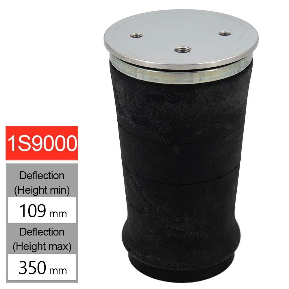 Poduszka pneumatyczna Zawieszenie sprężynowe 1S9000 W21-760-9000 Pojedynczy port pneumatyczny Gumowa torba amortyzująca do samochodów ciężarowych