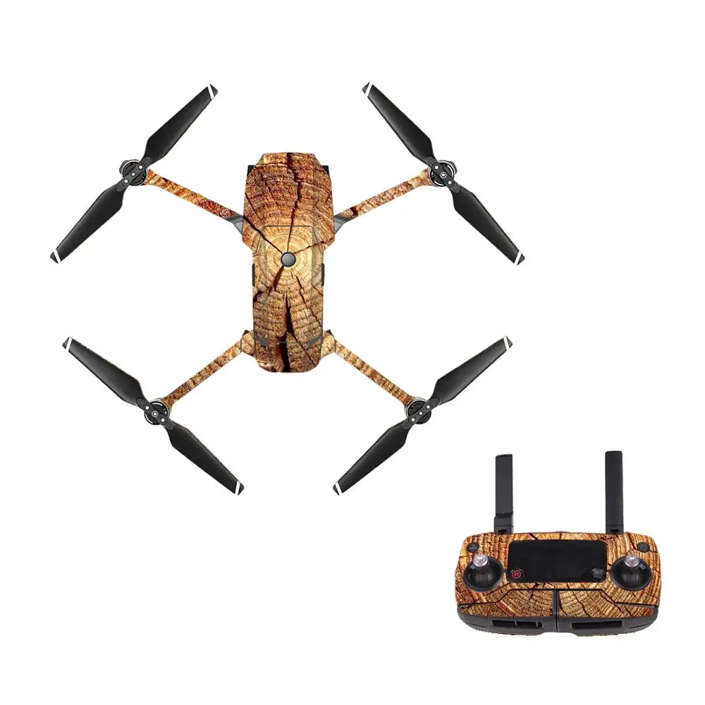 Retro Style 10 Decal Skin Sticker For DJI Mavic Pro Drone + Remote Controller + 3 Batteries Protection Film Cover